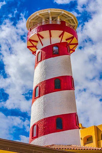 Perry, William 아티스트의 Colorful lighthouse marina harbor-Cabo San Lucas-Baja Mexico작품입니다.